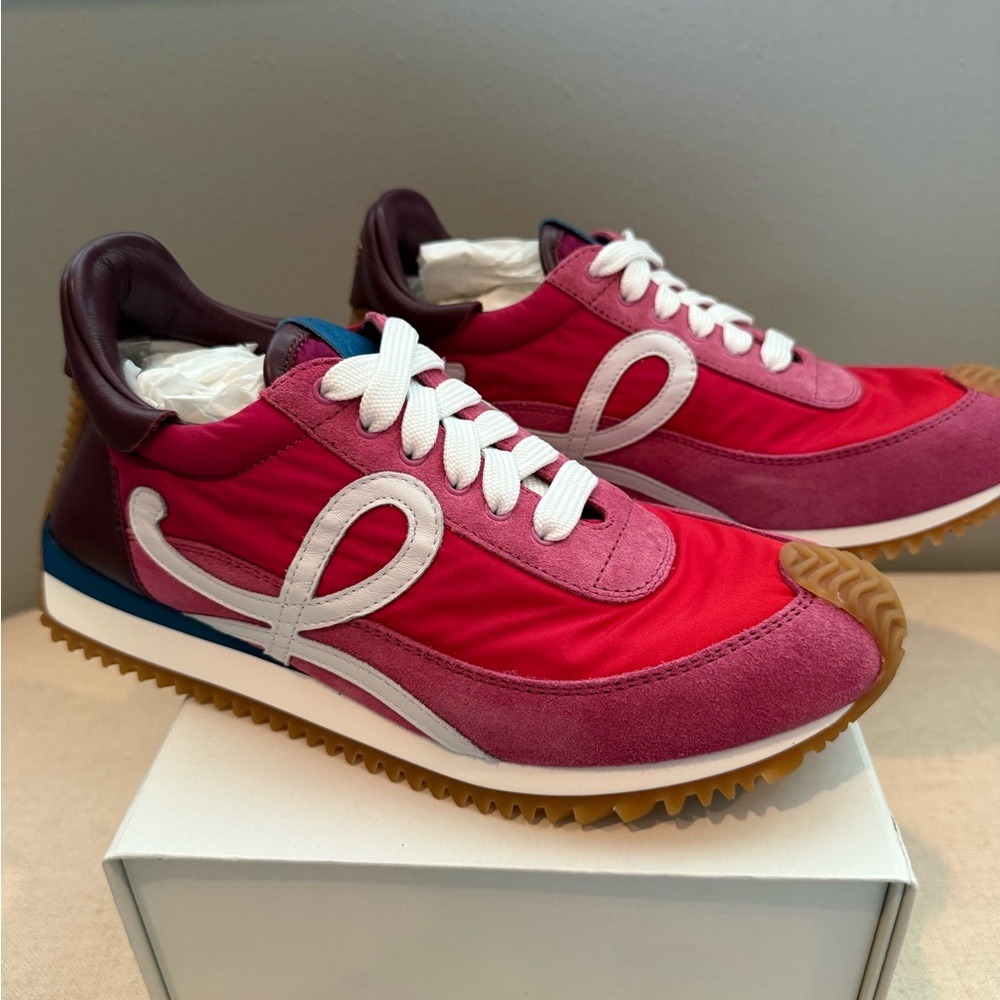 New Loewe Flow Runner 2.0 Gradient Pink and Sneakers Sz 37
